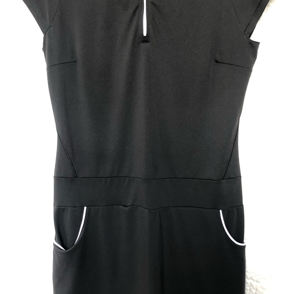 Adidas Black Golf Dress with Pocket’s and Front Zipper. Women’s Size 4. - Picture 3 of 15